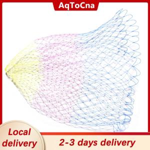 [COD] AqToCna Ship within 24 hours 1 Pcs Nylon Fishing Net Rhombus Mesh Hole Net Collapsible Fishing Tools 3 Sizes