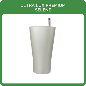 Selene - Ultra Lux Premium Indoor Plant Pot with Self Watering  and Water Meter Gauge