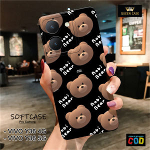Case Vivo Y36 5G / Y36 4G / Y27 5G / Y27 4G - Queen Case - Motif Kartun - Softcase Pro Camera Lembut Lentur Dan Tebal - Casing - Cover - Karet - Kesing - Silikon - Silicone Case Ponsel Protection TPU Handphone - Queen Case