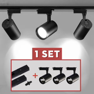 COB Led Track Light Rail Spot Light Led Track Lighting Rail Lamp Fixture 12/20/30W Modern Wall Lamp Spotlight Home Clothing Shop 220V