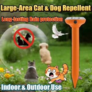 Solar Powerful Long-Lasting CC Cat Repellent Ultrasonic Cat Repellent Outdoor Ultrasonic Dog Repellent Precision Cordless Cat Repellent Dog Repellent Ultrasonic High Power