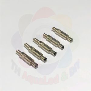 Jack cắm Âm Dương Hợp kim Jack DC 5.5x2.1mm đực cái dạng dài chịu dòng cao dùng cho adapter motor nối nhanh mạch điện tử