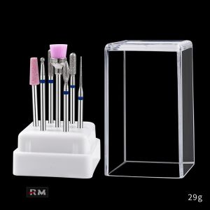 7Pcs Box Ceramic Nail Drill Bits Set tungsten steel alloy grinding head Diamond Milling Cutters Nail Drill Bits Electric Drill Pedicure & Manicure Drill Bits Kit Nail Tools