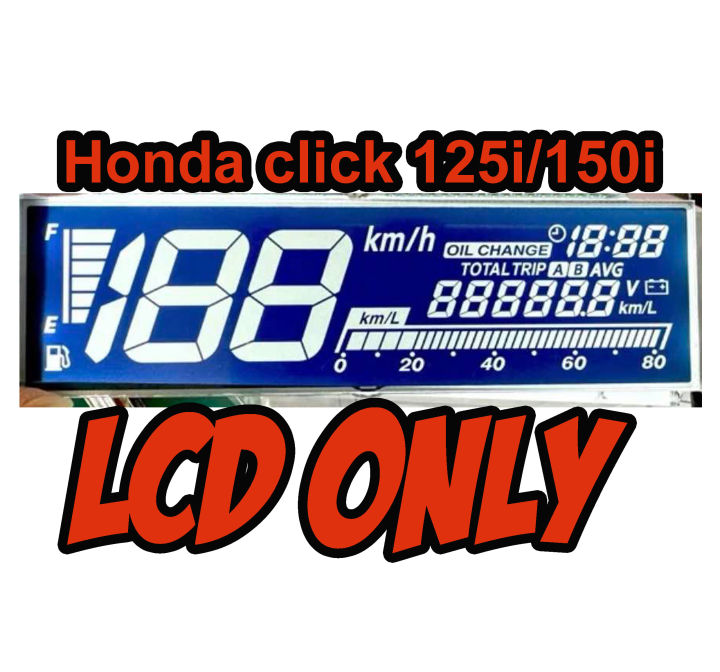 Honda Click Lcd only125i 150i Version 2 Speedometer Gauges panel ...