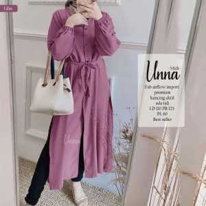 Unna Midi/Ori Label MP Marry Possa/bahan katun krinkel airflow premium adem nyaman/terlaris