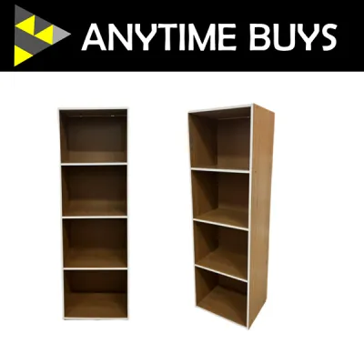 4 Tier Utility Shelf / Rack shelf / Bookshelf cabinet / Rak buku / Book rack / Book shelf rack / Furniture / Rak buku murah / Book shelf / Rak buku bertingkat
