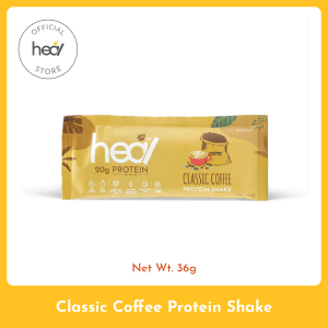 Heal Classic Coffee Whey Protein Shake Dairy Based Powder (3 Sachets) - HALAL