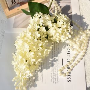 CXXP Purple Artificial Silicone Lilac Flower Simulation 75 Cm Artificial Faux Plants Pink Plastic Fake Flower Wedding Decoration