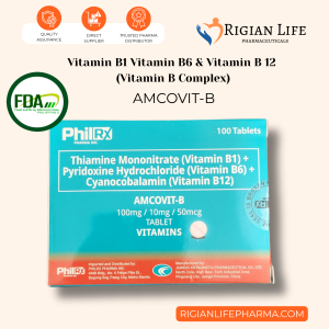 Vitamin B1 B6 & B12 (B Complex) AMCOVIT-B 100 Tablets