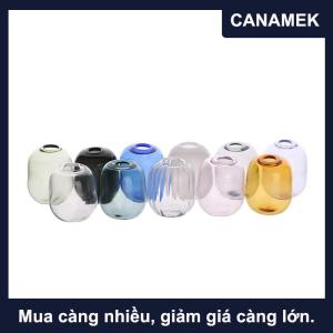 【CANAMEK】 1:12 Dollhouse thu nhỏ bình thủy tinh mini lưu trữ trong suốt Lọ hoa lọ thủy tinh lọ thủy tinh hoa nồi nhà vườn trang trí nội thất đồ chơi