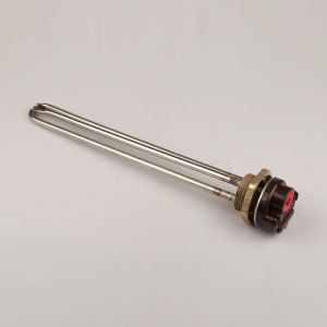 DN32 1-1/4" copper thread immersion water heater element with long Ariston thermostat42mm flange electric heat tube