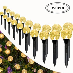 Outdoor Solar Bubbles /Crystal Lawn Lamp String Set Landscape Decoration Waterproof Leds Solar-Powered Stake Lights for Garden Yard