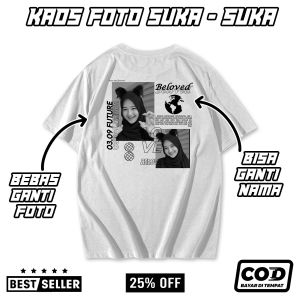 KAOS CUSTOM AESTHETIC 16 - BEBAS REQUEST PAKAI FOTO DAN NAMA SENDIRI - KAOS BUCIN STREETWEAR - KAOS VIRAL - KAOS BUCIN PRIA WANITA BAYAR DI TEMPAT (COD)