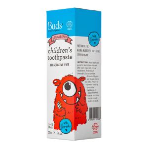 BUDS Childrens toothpaste Strawberry With Fluoride 50ML (EXP 12/2024)