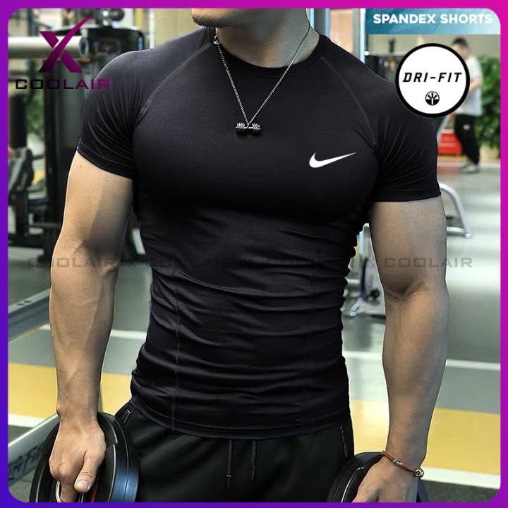 Men Long Sleeve Workout Shirts Quick Dry Rash Guard Gym Sports Athletic Tee  Tops
