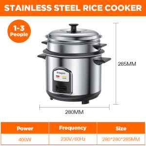 Dreepor Rice cooker 4L/3L/2L household multi-functional rice cooker non-stick inner pot Multi-functional rice cooker non-stick large rice cooker