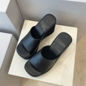 [Free Shipping] Fish-Mouth High-Heeled Sandals WomenS Summer New Style Outdoor Thick-Soled Sandals Fitting Room WomenS Shoes Trendy