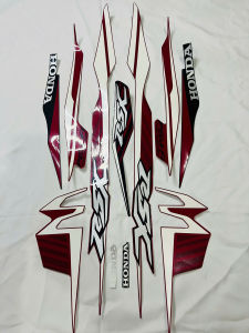 Bộ tem decal dán xe máy honda wave rsx đời 2020 2021 bánh căm màu đỏ trắng zin thái siêu đẹp