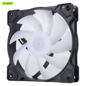 FUJIAS3 12cm 9 Blades người hâm mộ máy tính với RGB bầu không khí đèn ánh sáng làm mát cao hiệu suất chơi game PC Cooler tiếng ồn thấp