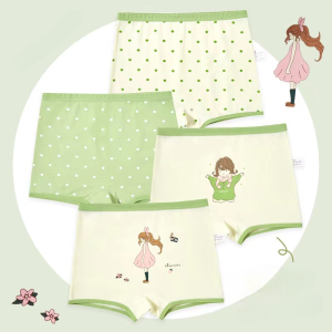MGW315 Celana Dalam Anak Perempuan Celana Dalam Boxer Anak Perempuan Motif Bahan Katun Random 4 Pcs