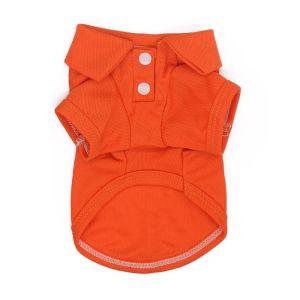 CNIWEN6 Solid Color Dog Polo Shirt Comfortable Breathable Summer Pet Vest Fashion Lightweight Puppy Sweatshirt Casual Wear