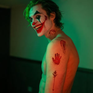 Clown Ghost Face Tattoo Stickers Party Halloween
