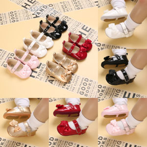 Newborn Girls Shoes Baby Shoes Baby Girls Toddler Shoes Bow Knot Slip Princess First Walker Girls Shoes Cute Non Slip Soft Sole Princess Shoes Fashion