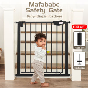 Mafababe 3 Safety Locks Baby Gate Safety Gate Auto-Close Lock One Handed Operation Gate With Security Lock Rail Pagar Bayi Pets Gate