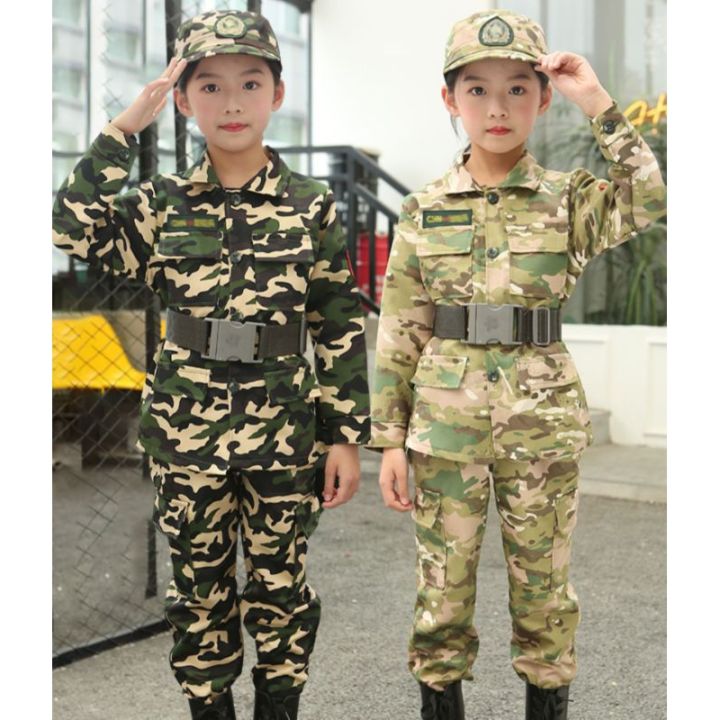 (Hoả tốc) Bộ đồ lính rằn ri đồng phục quân đội cực chất dành cho bé ...