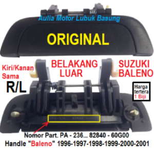 Handle Handel Bukaan Pegangan Pintu Belakang Luar Suzuki Baleno Tahun 1996 1997 1998 1999 2000 2001