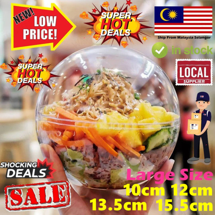 Large Transparent Clear Acrylic Round Flat Ball Christmas Wedding Party ...