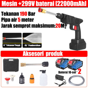Jet 900 meter BAIPUXI Alat cuci motor semprot 699vf 9000bar 99990mah 2baterai 10 sel kotak peralatan gratis Cuci mobil cuci lantai sirami bunga Jet Cleaner Cordless tekanan tinggi Mesin cuci mobil dan motor Alat cuci mobil High pressure cleaner