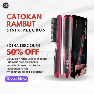 Catokan ASL 908 Catok Sisir Listrik Pelurus Rambut Smoothing Hair Straightener Tahan Lama