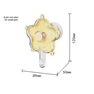 NUBE Flower-Shape Parrot Foraging Feeding Toy Stress Relief Plastic Rotating Wheel Birds Toy Fun Interactive Play Parrot Hanging Chewing Toy Birds