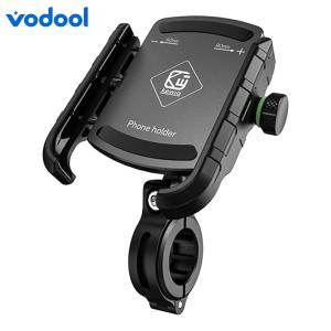 VODOOL Bike Phone Holder with Shock Absorption for Mountain Biking and Scooters Compatible with Large Smartphones and GPS