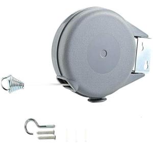 Retractable Clothesline Portable Heavy Duty Indoor and Outdoor Washing Line PVC Retracting Clothes Line with Wall Mount