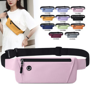 Sports Waist Bag Thin Fit Running Fitness Waist Bag Waterproof Adjustable Belt