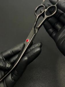 20258.5กรรไกรตัดขนสุนัขแบบโค้ง “/7.5"/6.5 "กรรไกรตัดขนสัตว์เลี้ยงแบบโค้งสำหรับสุนัขและแมวสัตว์เลี้ยงกรรไกรดัดสามารถถูกใช้ได้ทั้งมือซ้ายและขวาEISLN