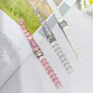 Applicable to Samsung watch8 Watch Strap Colorful Transparent Huawei GT5 Smart Watch Xiaomi Watch Strap 12mm 18mm