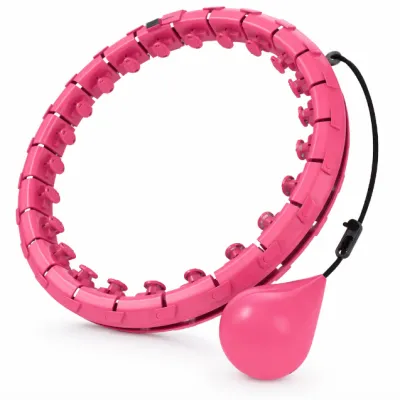 Smart Weighted Hula Hoop Adjustable Fitness Hoop 360 Massage Waist Trainer Weight Loss Exercise Hoop