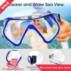 [COD] Bơi Kính Tempered Glass người lớn nước thiết bị thể thao lặn Scuba lặn mặt nạ trong suốt Kính khung lớn