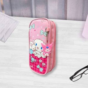 8818 ~ Sanrio Collection Pencil Case / Kotak Pensel / Sekolah Kanak-Kanak Design Kuromi Cinamoroll Girl Cute Stationery