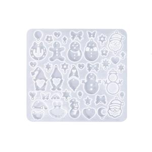Christmas Earring Silicone Mould Set With Festive Designs for Holiday Crafting and Resin Art Projects