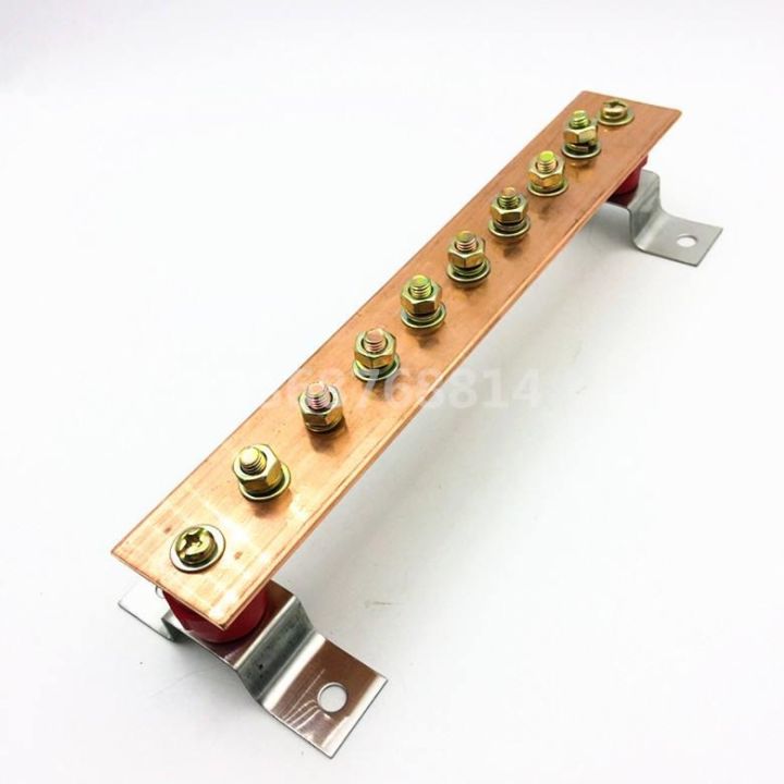 100 Pure Copper 💯】 Grounding busbar tinned copper bar grounding busbar