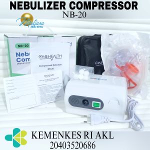NEBULIZER Compressor ONEHEALTH Portable Alat Uap Terapi Pernafasan nebuliser