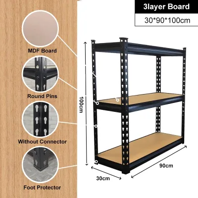 DAMIK Kệ Sắt V Lỗ 5/4/3 Tầng- Kệ Sắt Đa Năng Đựng đồ