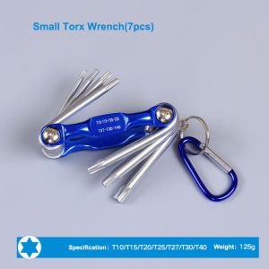 Metal Hexagonal Wrench Set Folding Allen Key Torx Flat Head Metric Hand Tool For Home Repair