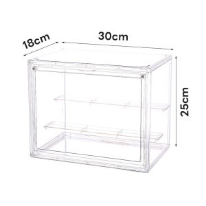 BREEZEa  ตู้โชว์ตุ๊กตา ของสะสม ตุ๊กตาป๊อปมาร์ท Pop Mart กล่องโมเดล กล่องอะคริลิคใส เห็น 360 องศา มีขาตั้ง 3 ชั้น ขายเเยก