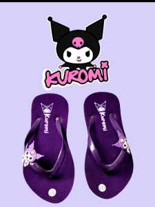 kamiliku Sandal jepit anak perempuan kuromi buludru cemen sendal anak cewek kuromi 3thn sampai 75 tahun