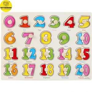 Đồ chơi bảng ghép hình núm gỗ Bảng gỗ có núm cho bé loại to đẹp 22×30cm nhiều chủ đề Trùm Sỉ Gia Thành